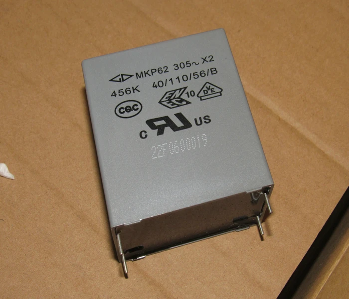 

5 шт./MKP62 305 В 45 мкФ 305VacX2 456 К инверторный пленочный конденсатор высокого напряжения