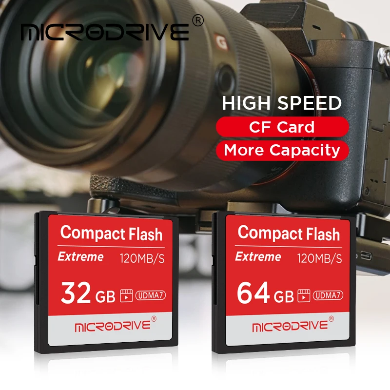 100% Original Real Capacity Memory Card 64GB CF Card 32GB 128GB 256GB Compact Flash Card For Camera computer