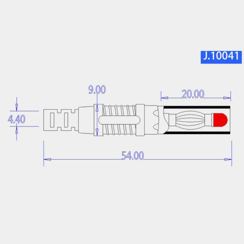 Enchufe Banana macho de cable recto de 4mm, conector Banana CATII de 1000V /MAX 32A, instrumento de seguridad útil