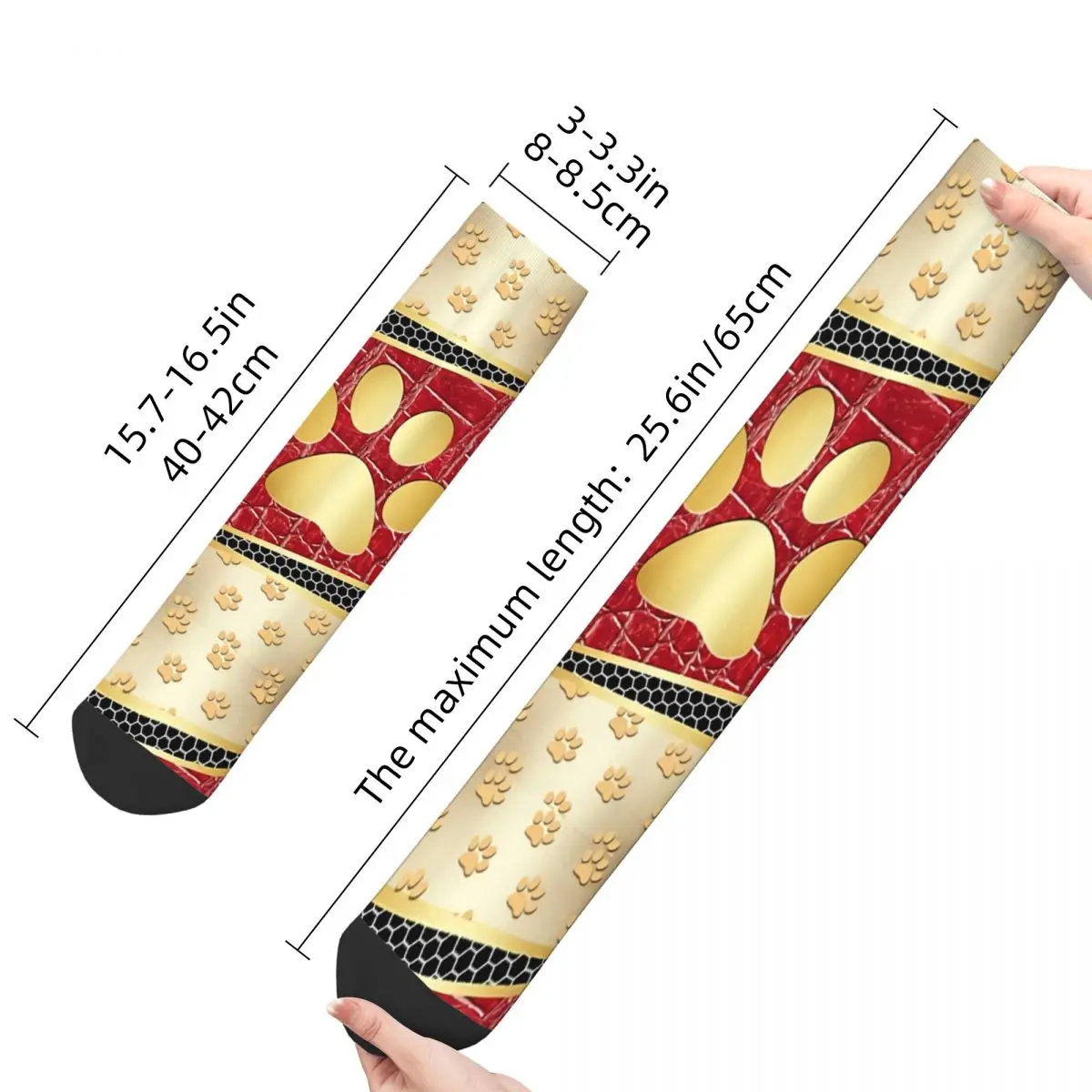 Hip Hop Vintage Gold Snake Crazy Men's Socks Dog Unisex Street Style Pattern Printed Funny Novelty Crew Sock Boys Gift