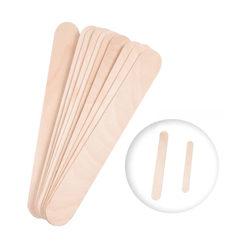 50/100PCS Woman Wooden Body Hair Removal Sticks Wax Waxing Disposable Sticks Beauty Toiletry Kits Wood Tongue Depressor Spatula