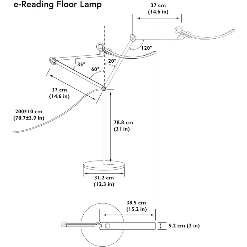 BenQ e-Reading Floor Lamp | Eye-Caring for Living Room, Bedroom, Home Office | Ultrawide, Bright, Dimmable with 13 Color Modes |