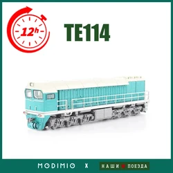 HO type 1/87 train model TE114 diesel locomotive simulation locomotive JLKN013 static model boy's toy gift