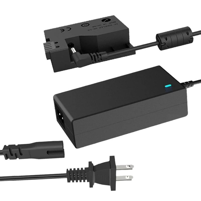 

DR-E8 DC Coupler Фиктивная батарея ACK-E8 Адаптер питания переменного тока Комплект зарядного устройства для цифровых фотоаппаратов Canon EOS 600D Kiss X6 (вилка стандарта США)