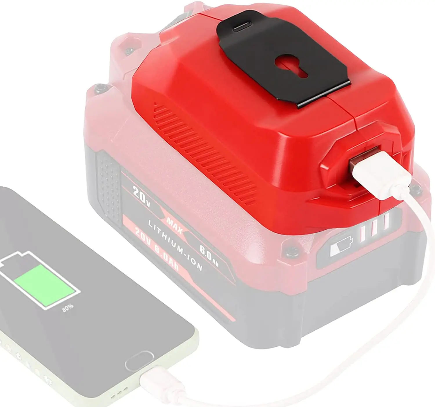 

Suitable for craftsman 20V lithium battery power bank portable outdoor charging