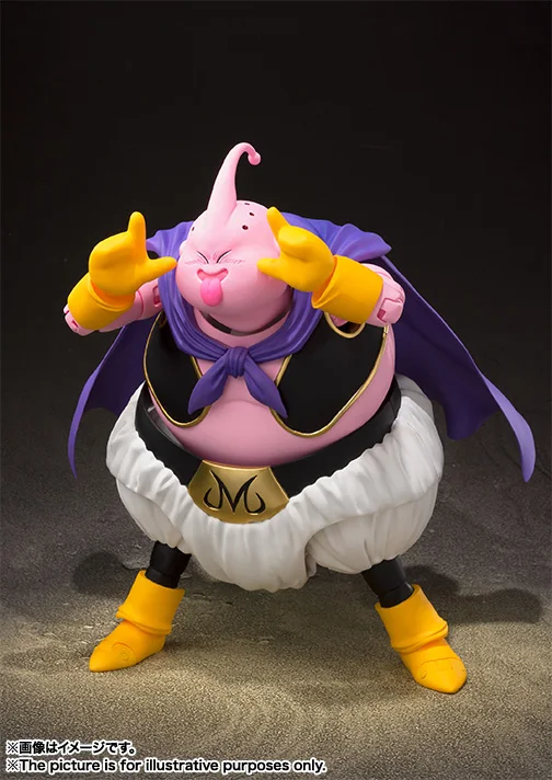 Original BANDAI SHFiguarts Dragon Ball Z Fat Majin-Boo PVC Anime Action Figure Active Joints Model Collectibles