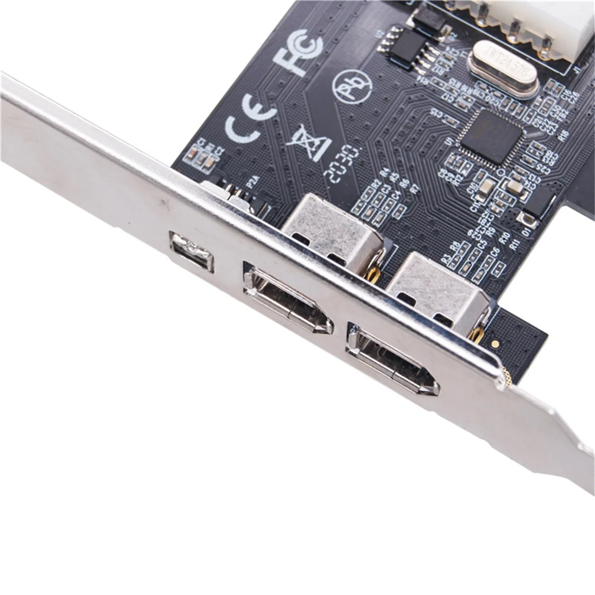 PCI-E 1X 1394 Tarjeta de captura de vídeo DV HD de 4 puertos Tarjeta Firewire 800/400/200/100Mbps compatible con intercambio en caliente para escritorio