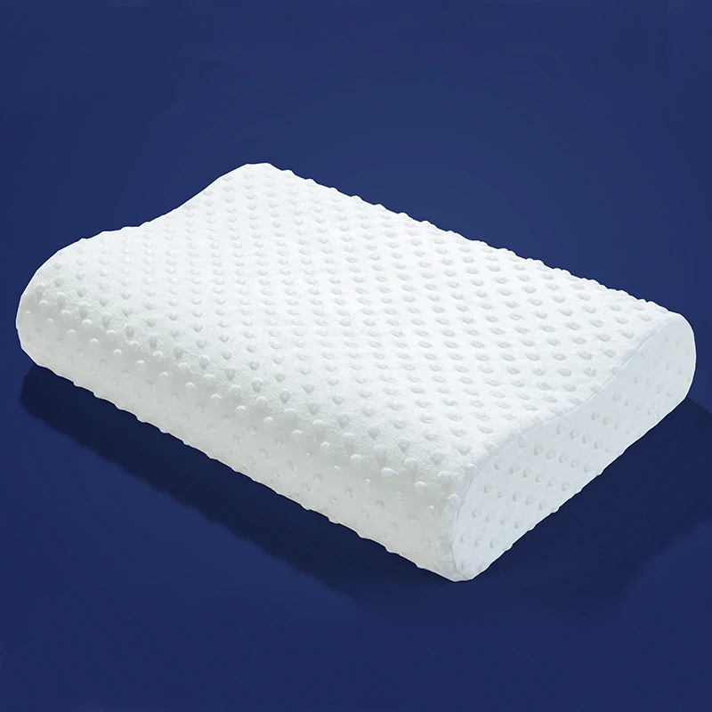 Bubble Memory Foam Pillow Vacuum Compressed Ergonomic Cervical Support Neck Relief Sleeping Pillow
