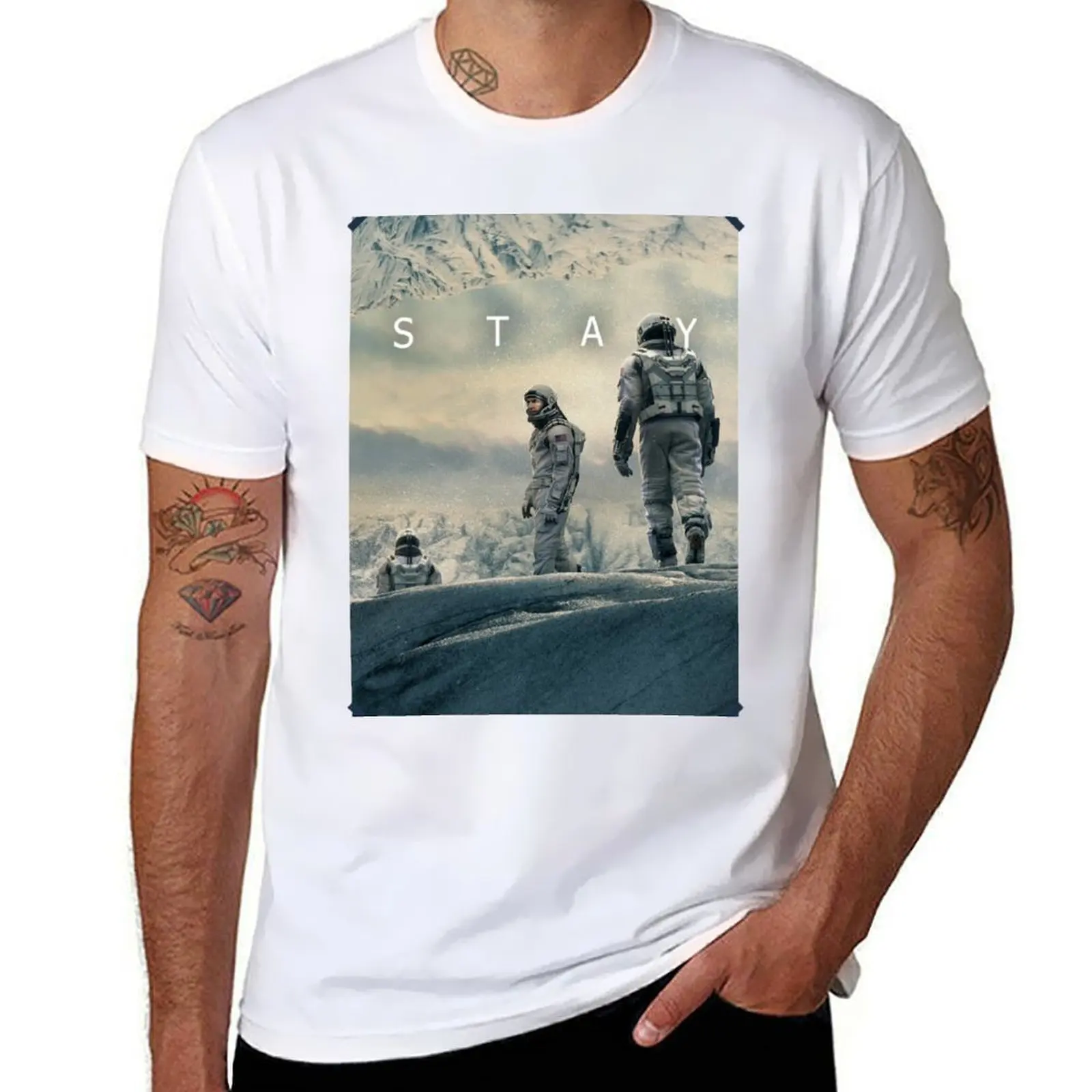 

STAY Interstellar T-Shirt t shirts with prints t shirts for man pack cotton T-Shirt