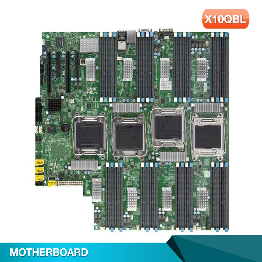 For Supermicro Quad Socket R3 (LGA2011) DDR3 Motherboard E5-8800 v4/v3 X10QBL