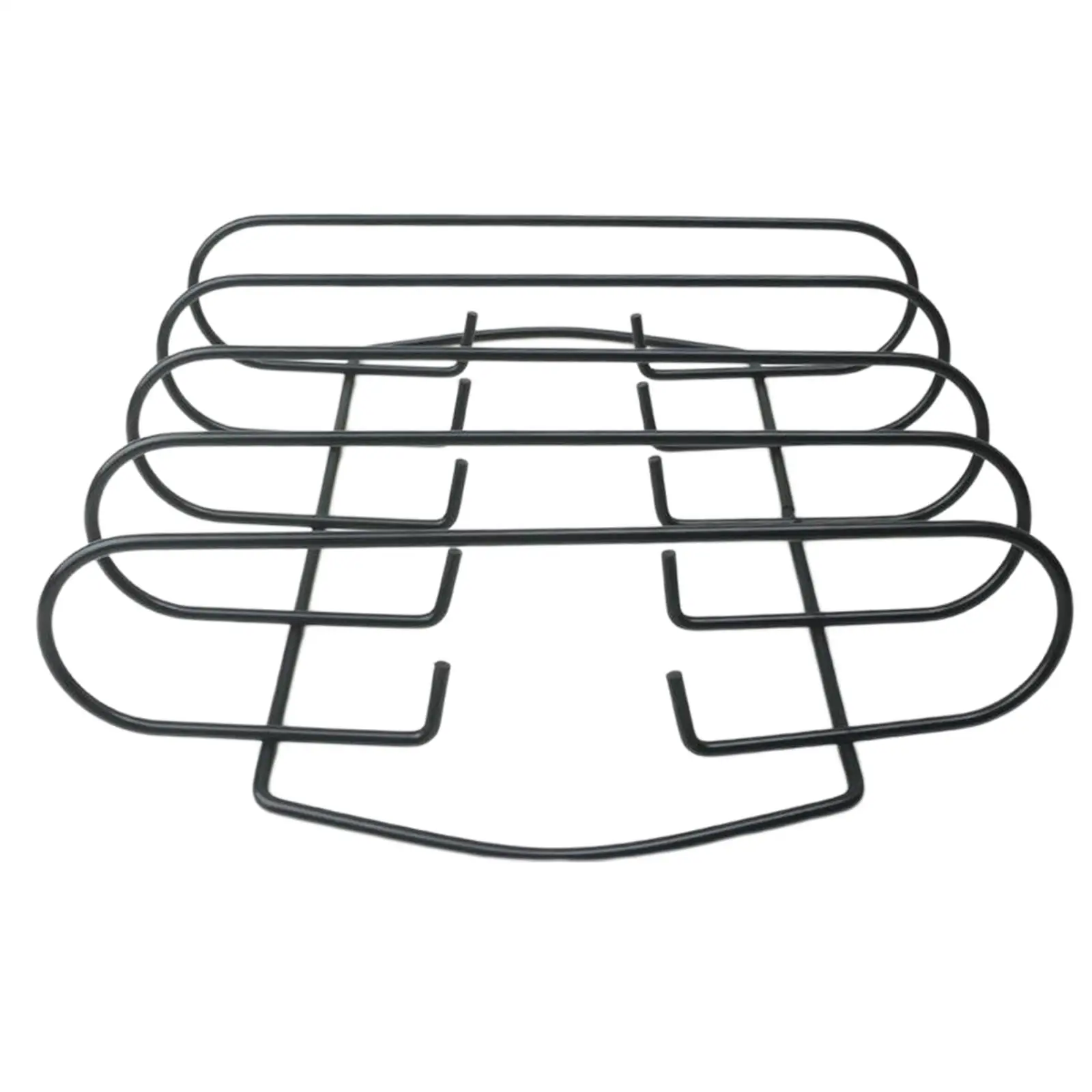 BBQ Grill Non-stick Rib Rack, Roast Stand for Charcoal Grill, for Outdoor Grilling, Camping, Picnics