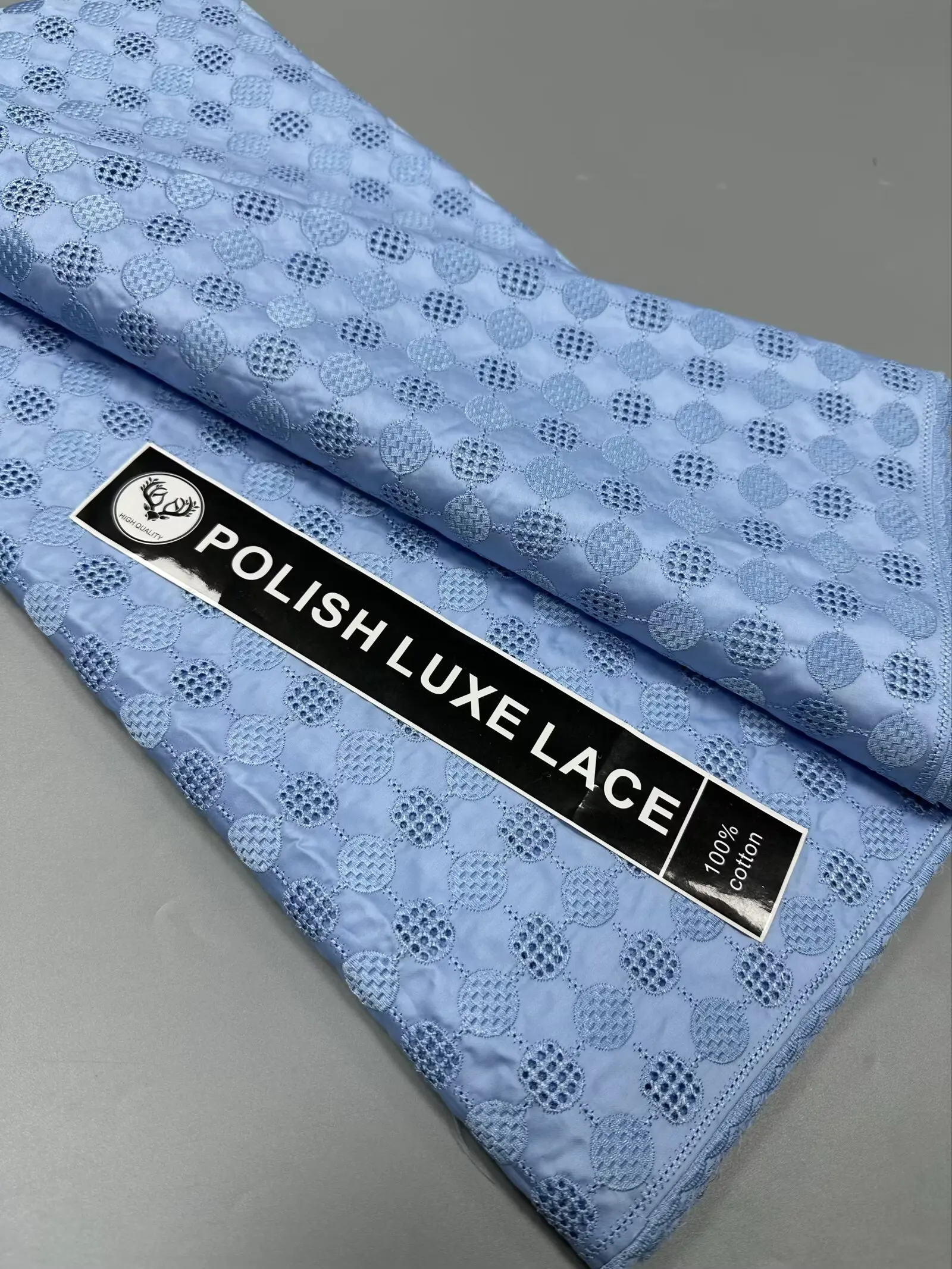 

African Polish Dry Lace Fabric 5 yards Swiss Dry Lace Fabric with Embroidery African Cotton Lace Popular Dubai Style