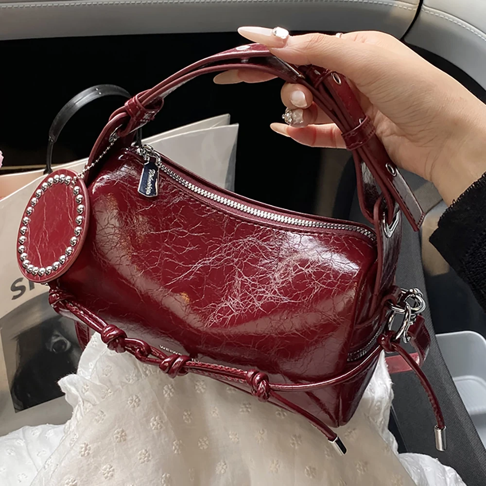 

Женские сумки в стиле ретро, новинка 2023 года, высококачественная маленькая сумка через плечо в форме бочонка, универсальные повседневные сумки на плечо для повседневного использования