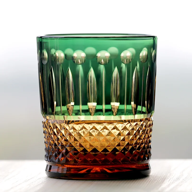 Copa de Vino de Cristal Tallado a Mano con Corte de Diamante, Marca France Saint Luxury Goods, para Whisky, XO, Brandy, con Caja de Regalo de Madera