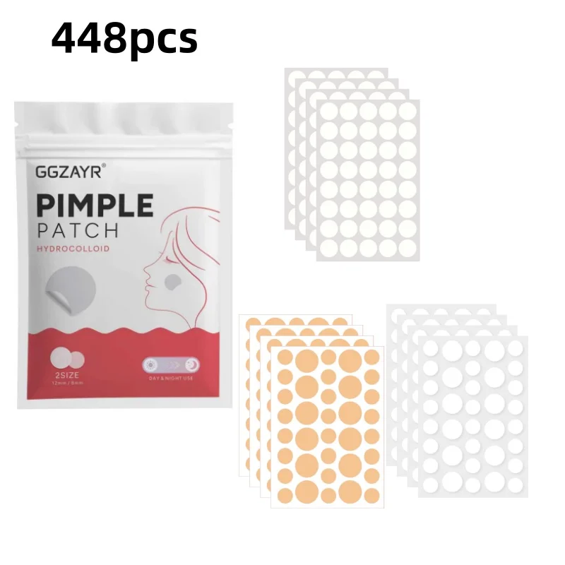 336/448/560pcs Hydrocolloid Pimple Patch Set, 3 Round Dot Styles, Invisible Day Night Spot Covers image 5
