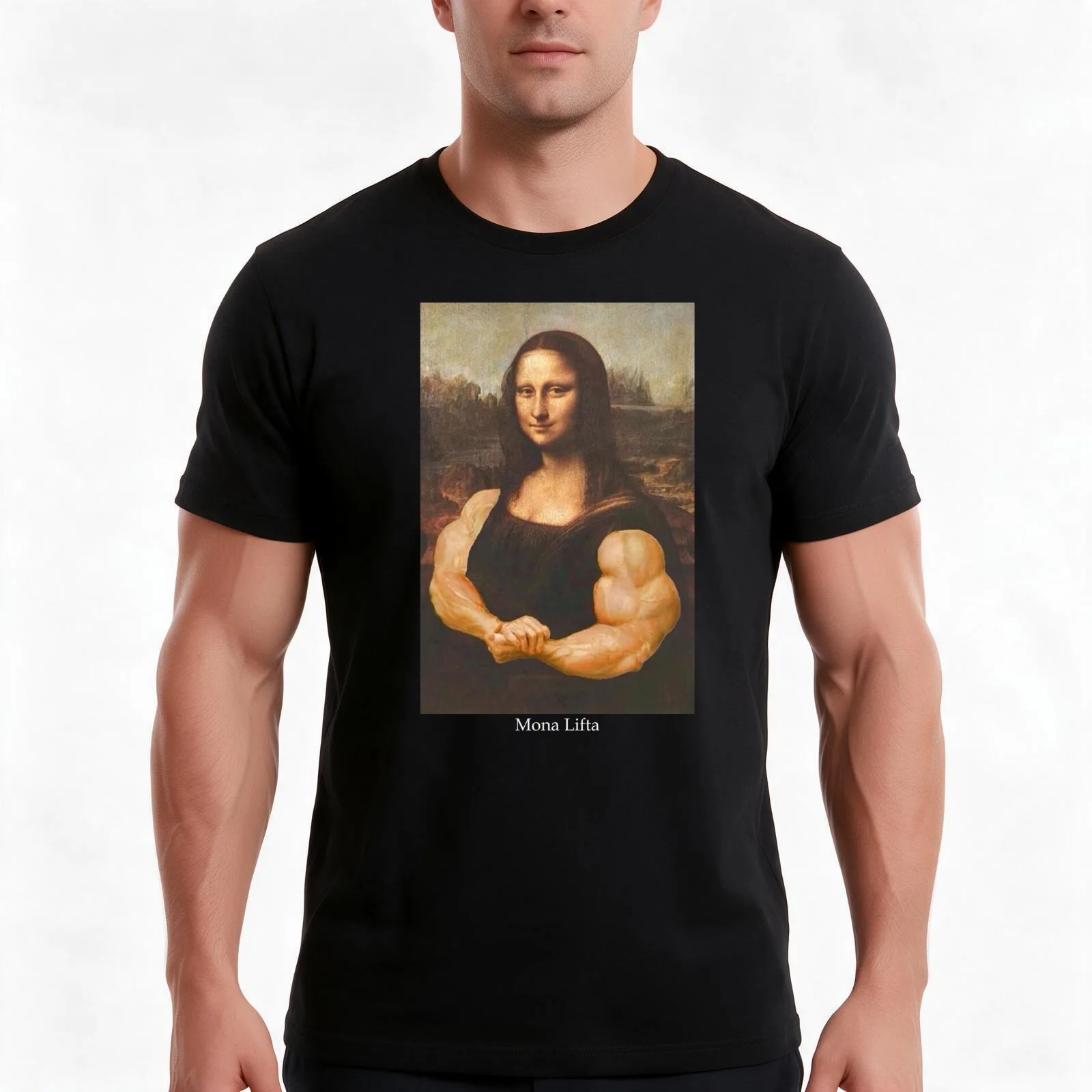 Mona Lifta T-Shirt, Summer Casual Cotton Tee, Oversized Streetwear Tops, Vintage Graphic Print, Loose Fit Short Sleeve