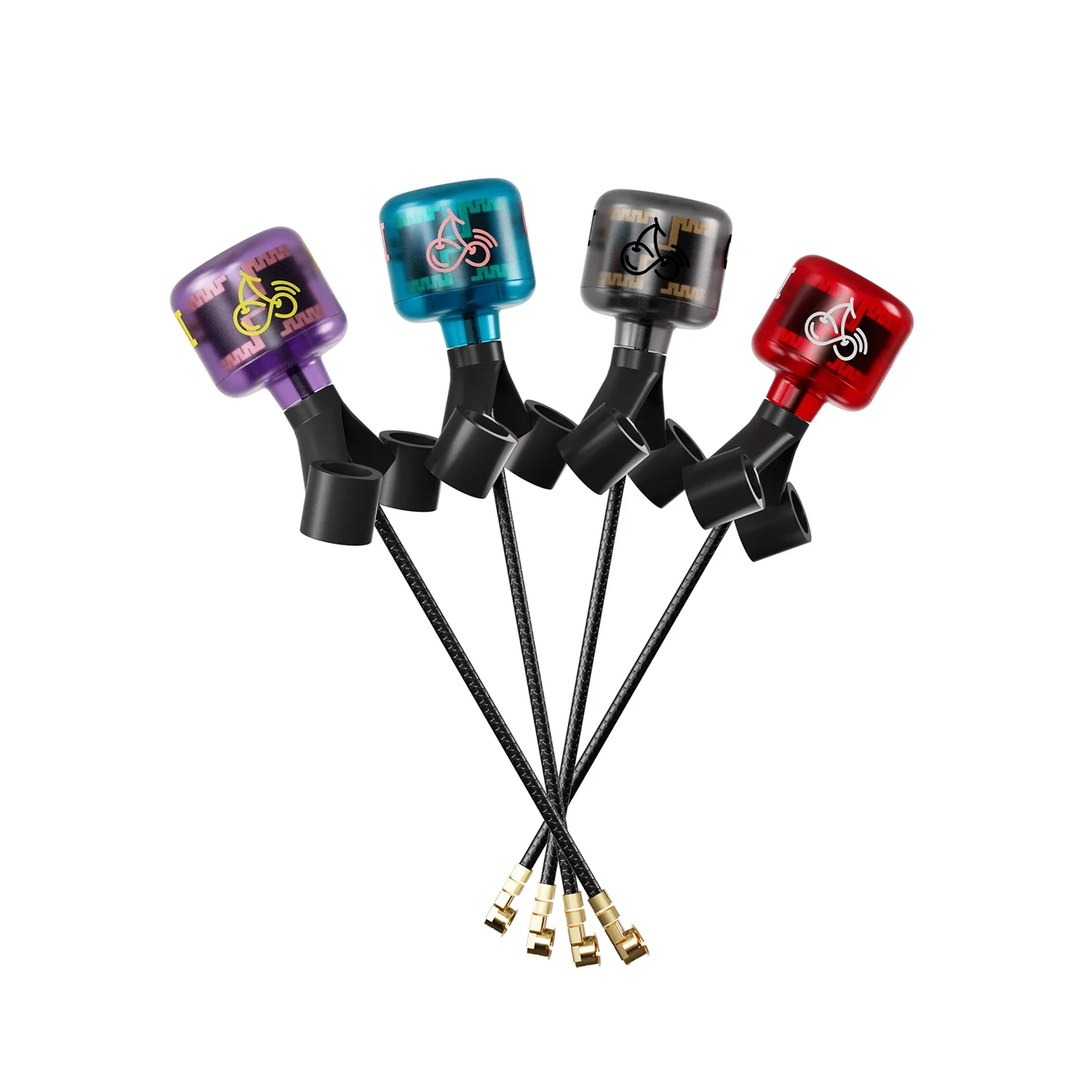 RUSHFPV Cherry2 cherry II Y-Type Analog Digital Video Transmission Antenna 5.8G LHCP/RHCP Compatible with IPEX/UFL for Racing