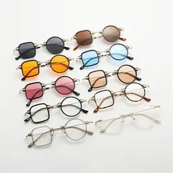 Unique Square Round Sunglasses for Women Fashion Clear Ocean Lens Shades UV400 Men Punk Sun Glasses