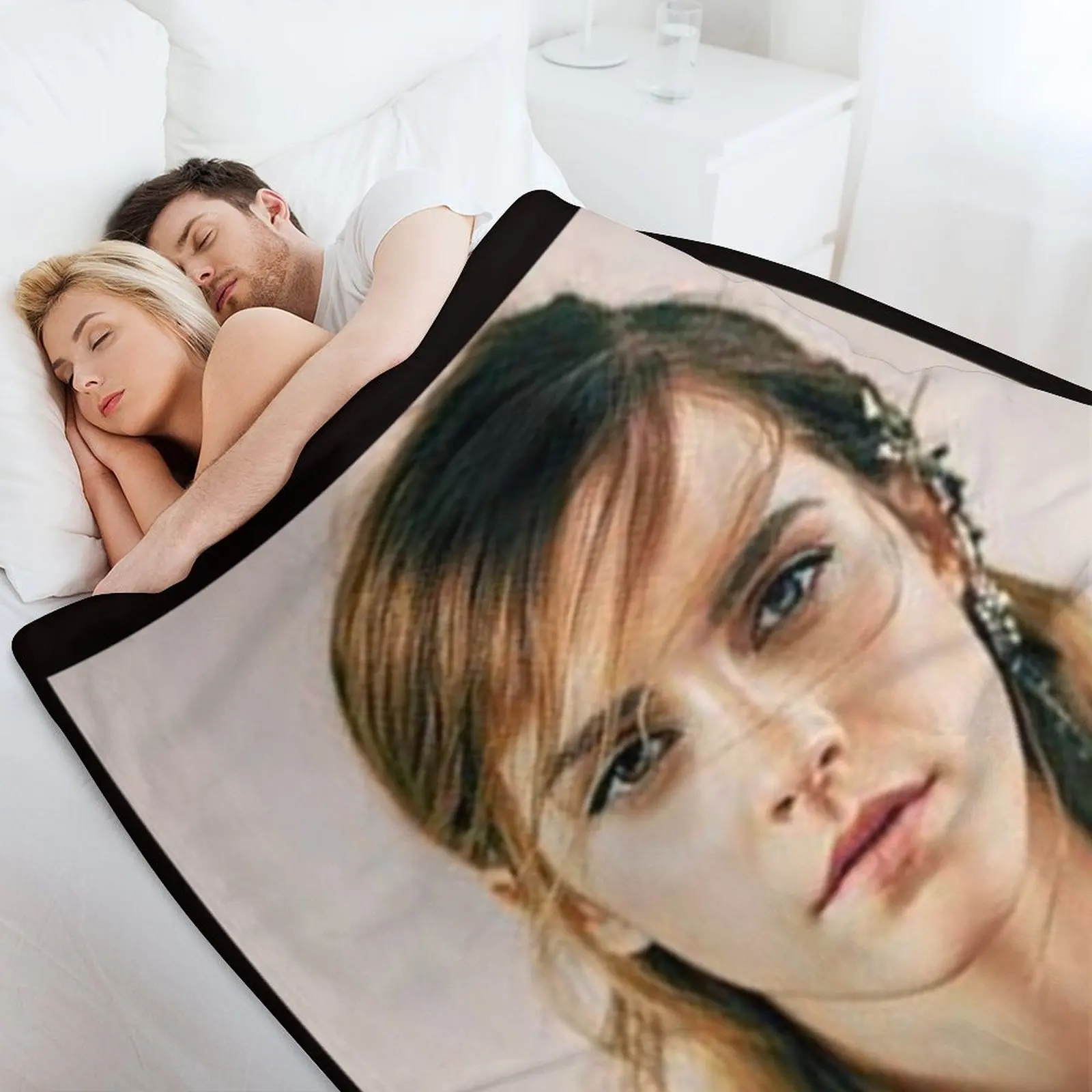 الألبوم - بطانية رمي إيما واتسون، بطانيات سفر كبيرة جدًا على الشاطئ