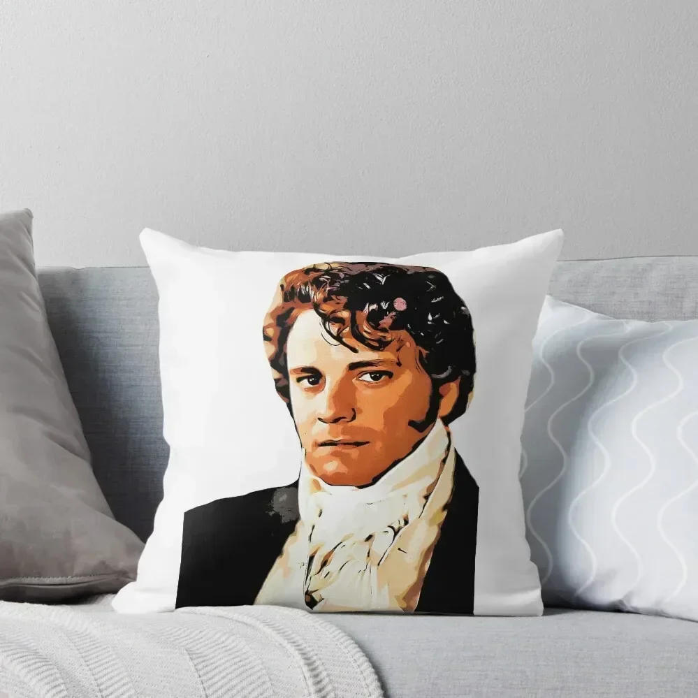 Mr Darcy, Pride and Prejudice Art Print Cartoon Effect Throw Pillow ornamental pillows christmas pillowcases pillow