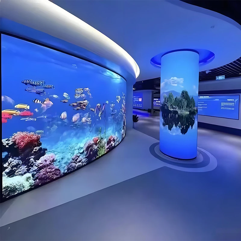 Hot-selling Digital Flexible P1.53 LED Module Bendable/Foldable LED Advertising Screen for Curved Display Walls 550CD/m - view 5