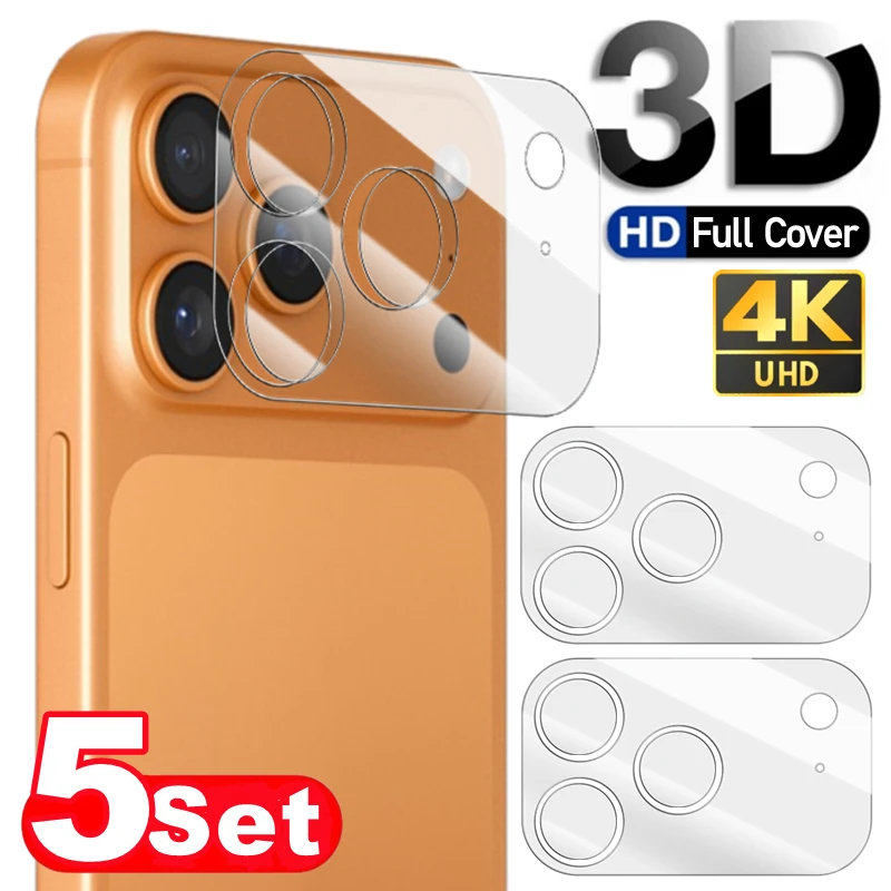 

1-5Sets 17PM Full Coverage Camera Lens Tempered Glass For iPhone 17 Pro Max 17Air Anti-scratch Lens Protective For iPhone 2028