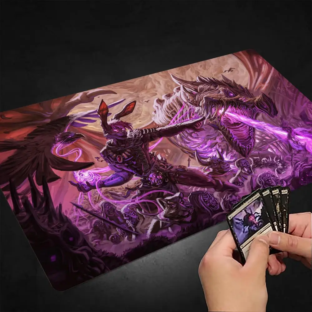 

Игровой коврик Magic: The Gathering «Контратака Скелетной армии» с прошитыми краями, нескользящий, для настольных игр и TCG
