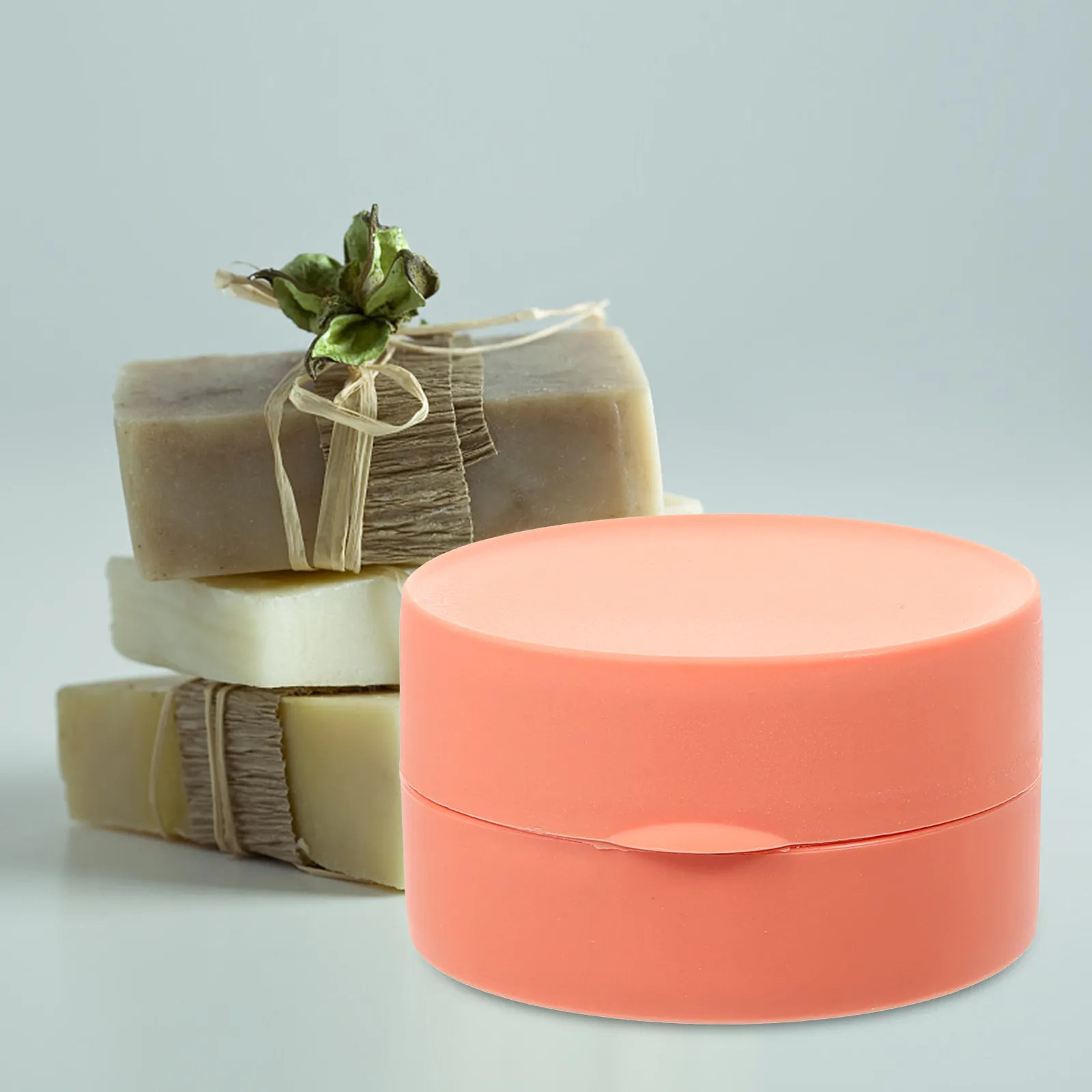 

Portable Travel Soap Box Sealed Soap Dish Holder with Lid Easy to Open Close Compact Lightweight for Bathroom Shower Travel