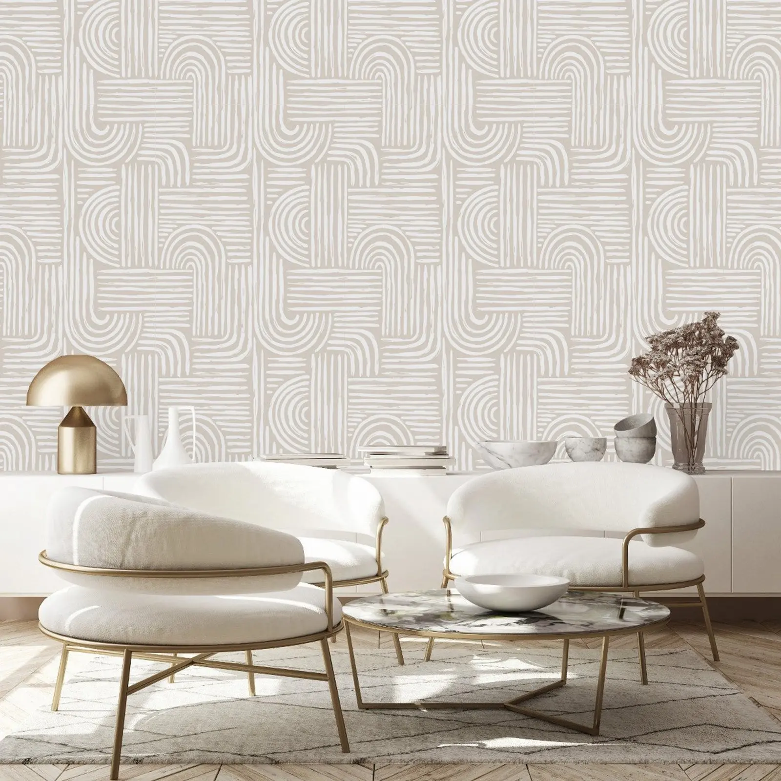 

Abstract Line Brush Stripe Wallpaper ,Line In Nude Colors Wall Paper Mural, Self-adhesive Wall Papers,Non-woven Wall Papers