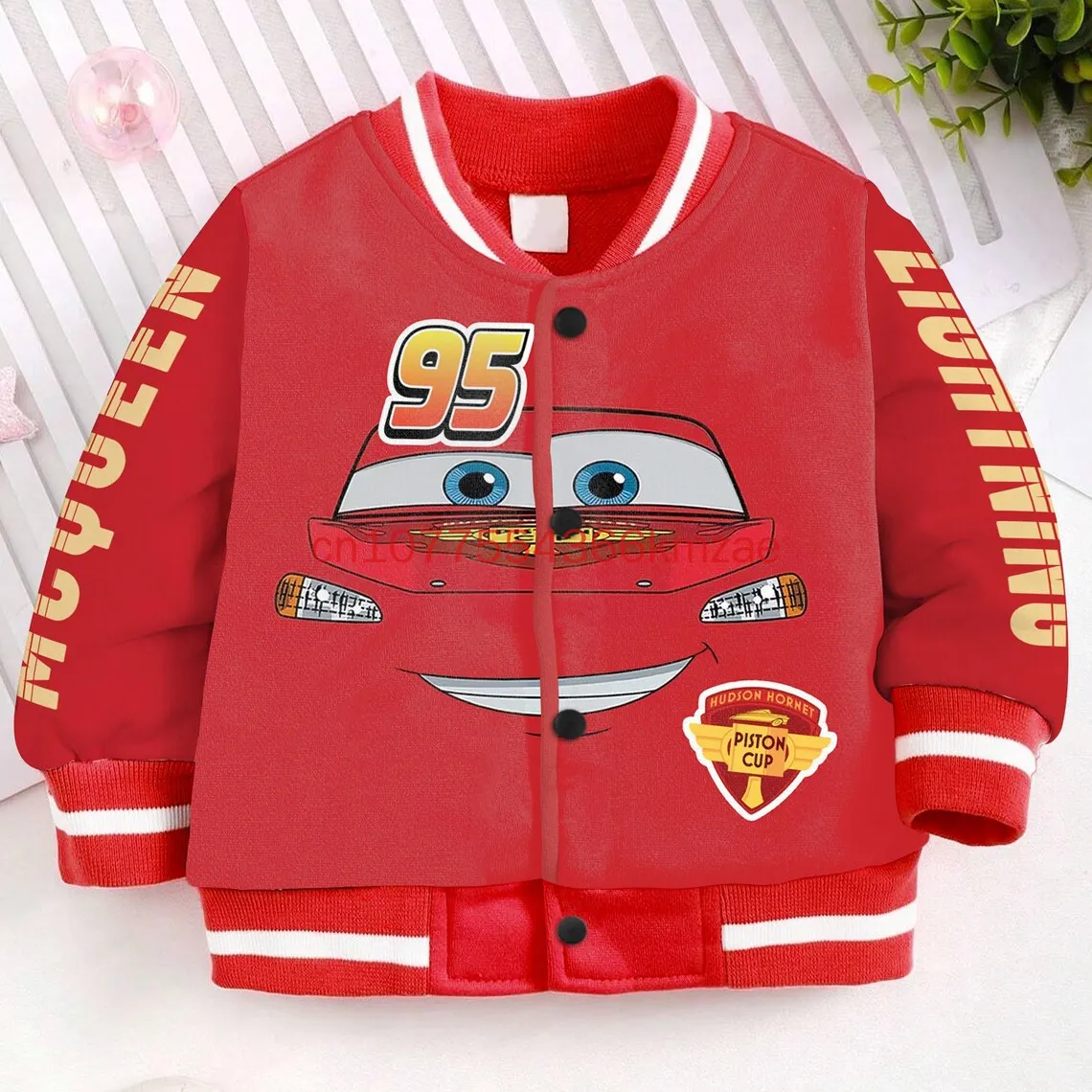 新しいライトニングマックィーン子供野球ジャケット 3d プリントコート漫画男性と女性のストリート原宿ボンバージャケット