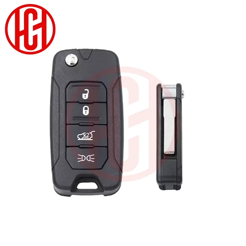 RX2RKEL9 Origianl 4A Chip PCB/MQB48 Chip 433MHz Flip SIP22 Car Remote Key 2ADFTFI5AM433TX For Jeep Renegade 2016 2017 2018