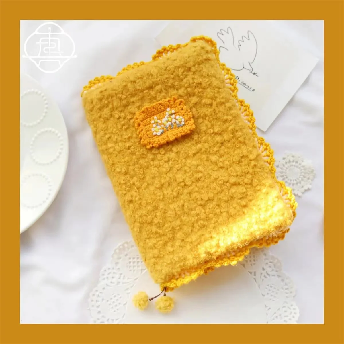 【Warm Orange Autumn】Original Handmade A5A6 Notebook Covers Protector Book Sleeve Crafted Fabric Products Diary Cover，in Stock