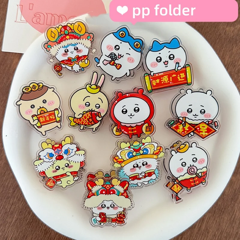 

chiikawa cartoon decorative gift seal clip cute sticky notes clip pp clip send students back to school office accessories