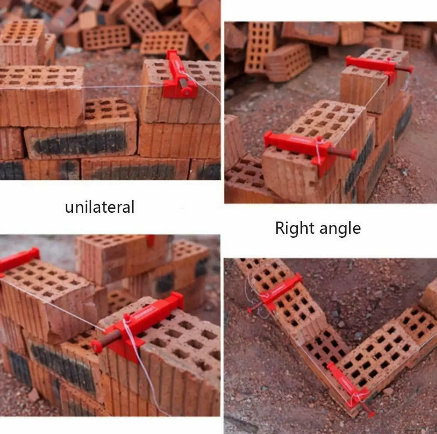 2/4pcs Universal Bricklaying Wire Drawer Brick Liner Wall Building Wire Frame Brick Liner Runner Engineering Construction Tools