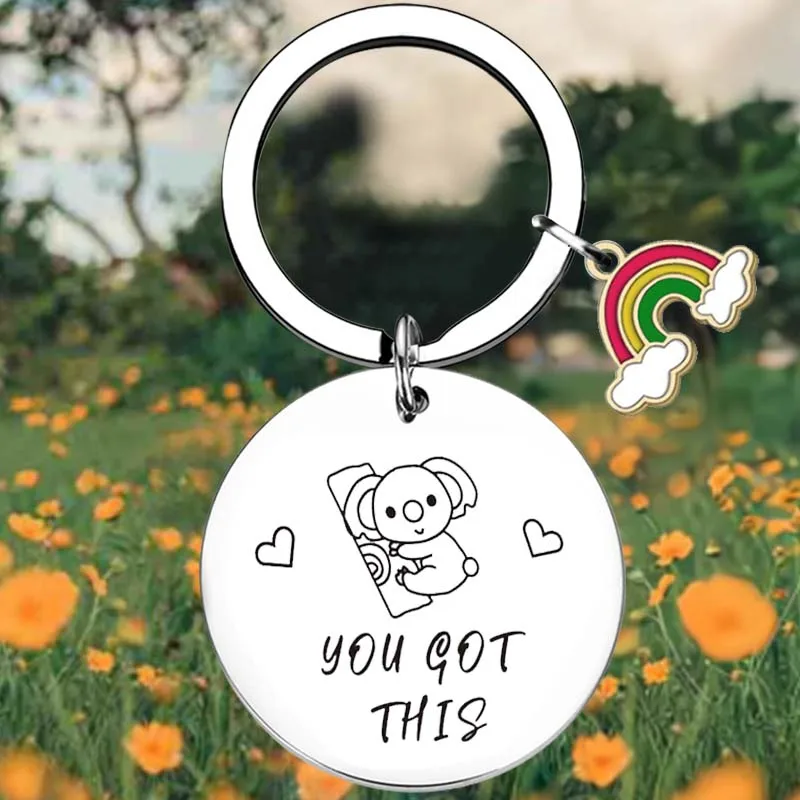 Koala Lover Key Chain Ring Koala Bear Gift keychains pendant Koala Encouraging Gift