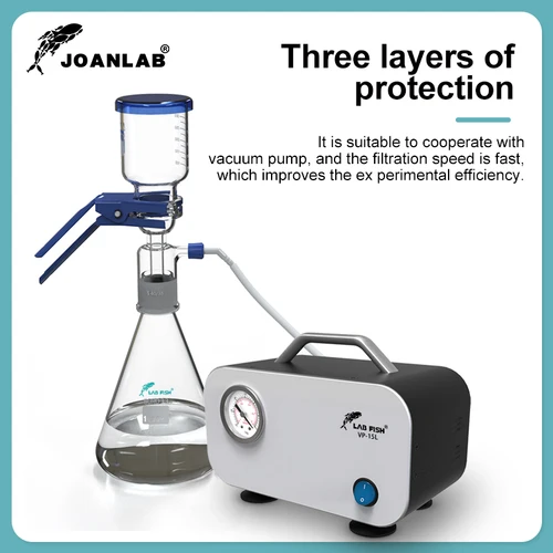 Imagen 2 del producto Aparato de filtro de vacío JOANLAB de 1000ml, equipo de laboratorio, filtro de vidrio, filtro de membrana solvente líquida con núcleo de arena con tubo de goma