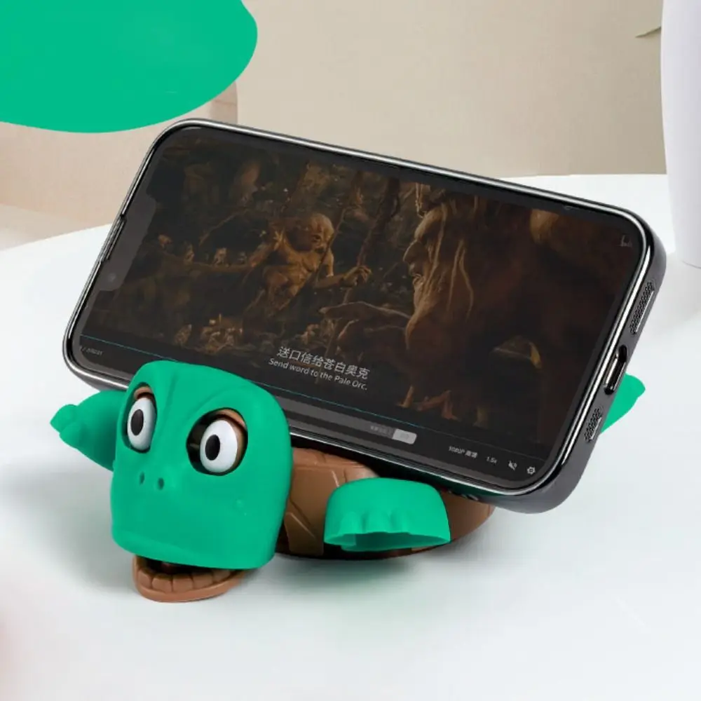 

DIY Assembly Turtle Cell Phone Bracket Press ABS Panicked Turtle Coaster Mug Holder Gaping Eyes Turtle Cup Pad Quirky Toys