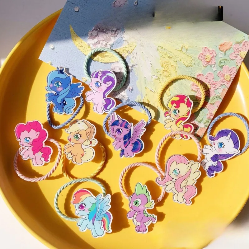 ยางรัดผม My Little Pony น่ารัก – ยางรัดผมแบบยืดหยุ่นไม่เสียหายสําหรับเด็กผู้หญิง
