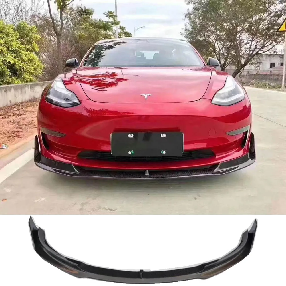 

Комплект для тела Tesla Model 3 из углеродного волокна, автомобильные аксессуары, задний спойлер, задняя губа, передний бампер, диффузор, боковая юбка, передняя губа