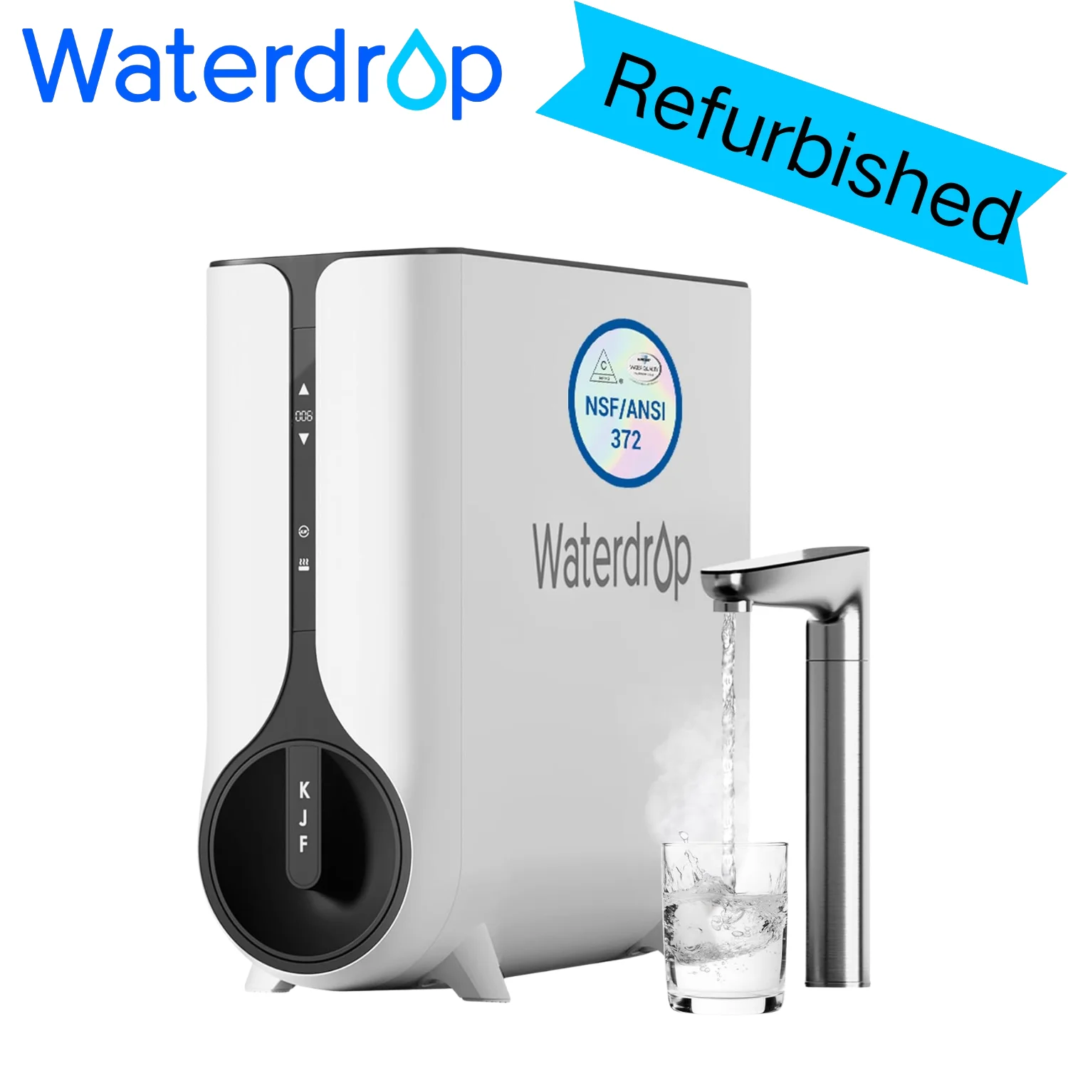 Waterdrop KJ600 Reverse Osmosis System, Instant Hot Water Dispenser, 600 GPD, Reduce PFAS, Tankless（Refurbished）