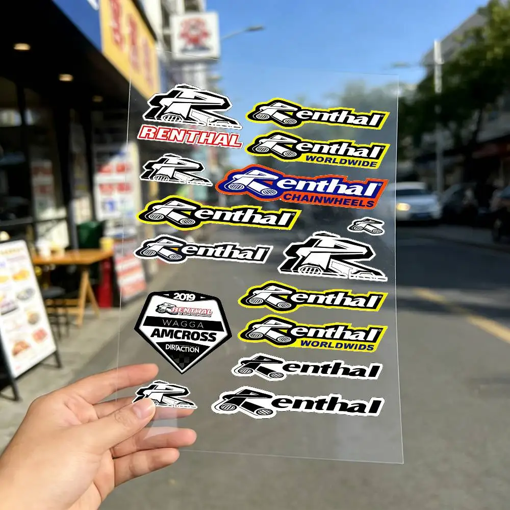 For RENTHAL Reflective Motorcycle Stickers, 3M Safety Warning At Night In The Dark Scooter Helmets