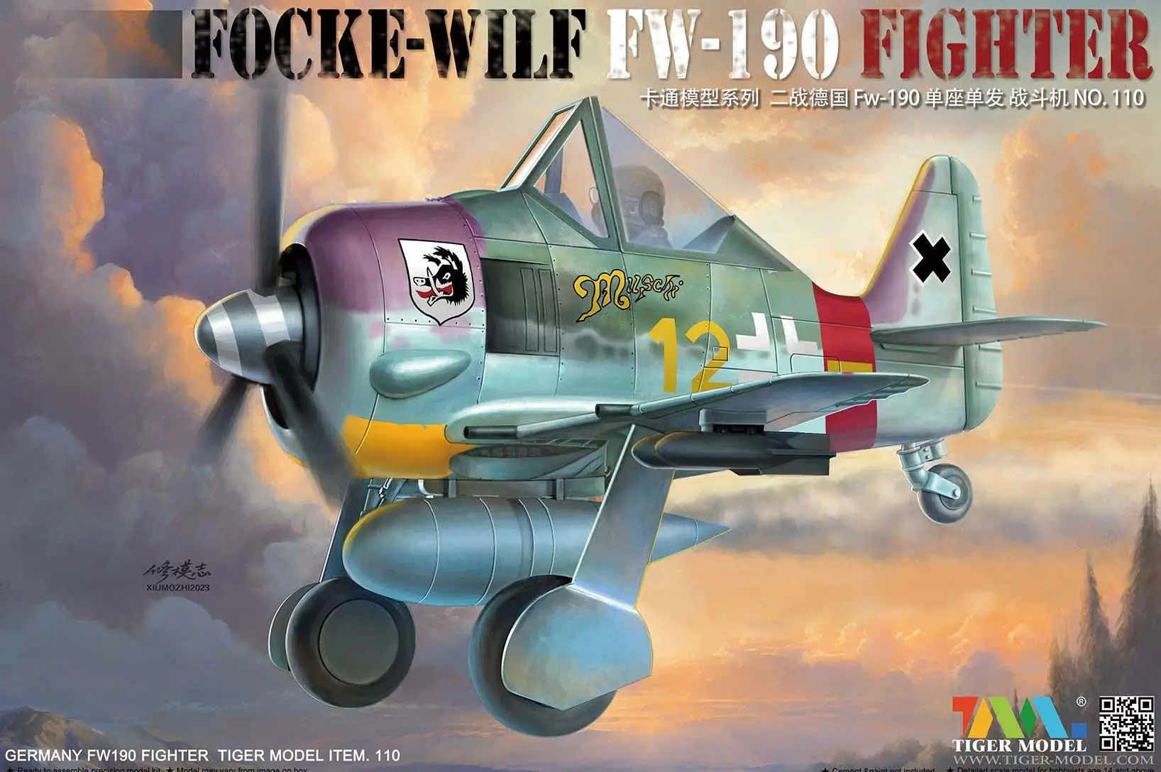 Tiger Model 110  FIGHTER GERMANY FW190 FIGHTER TIGER MODEL ITEM.110