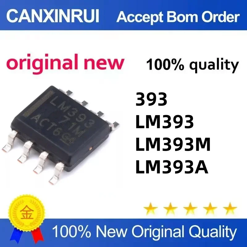 

(5-100 pieces) Brand new LM393DR2G LM393A SOP-8 LM393M LM393 393 393