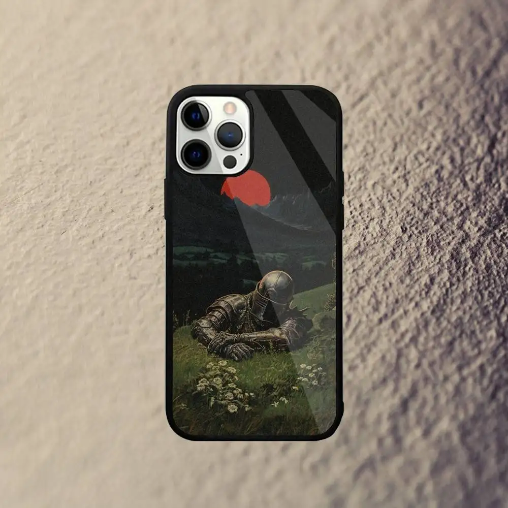 حافظة هاتف Knights Templar لهاتف iPhone 17,16,15,14,13,12,11,Pro,Max,Plus,Mini,SE4,E شحن لاسلكي Magsafe مغناطيسي