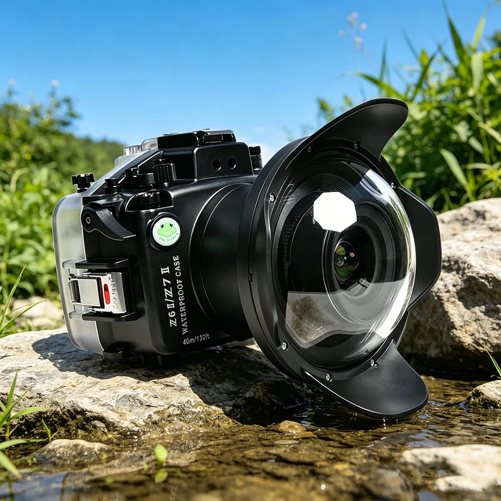 

Seafrogs 40m waterproof Shell For Nikon A6II Z7II Underwater Photography Equipment Waterproof Camera Housing Only Body