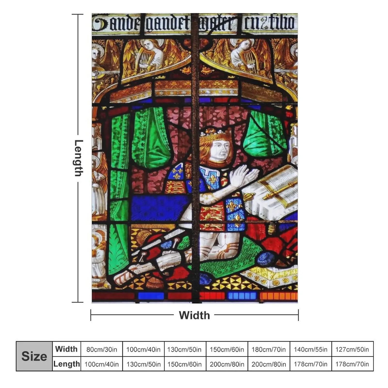 PRINCE ARTHUR WINDOW, WORCESTER CATHEDRAL, WORCESTERSHIRE, ENGLAND Throw Blanket Luxury Throw Extra Large Throw Blankets