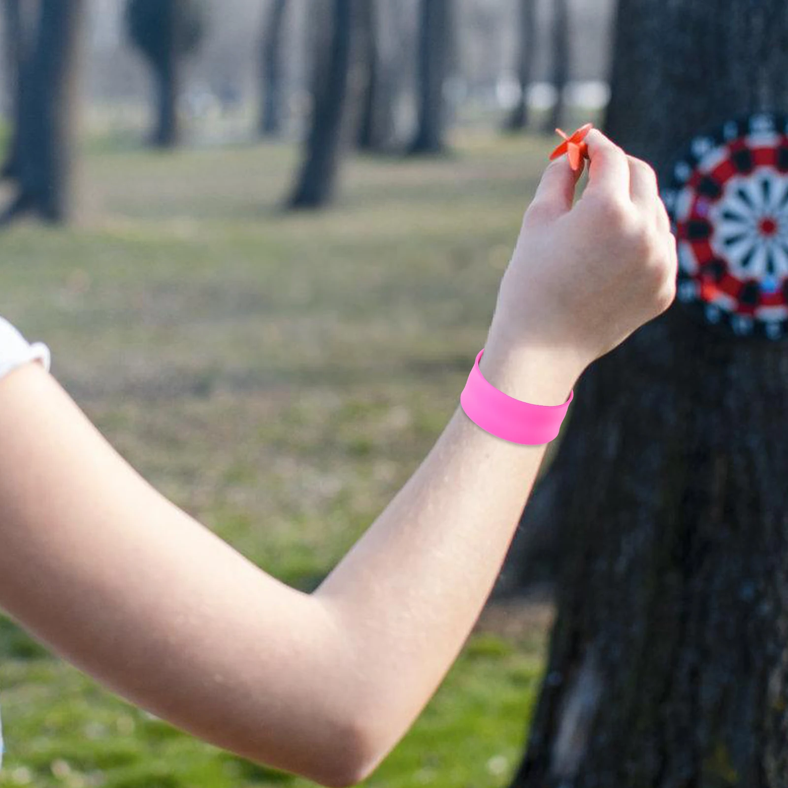 5 Pcs Silicone Snap Ring Bracelet Festival Bracelets Party Favors Kids Slap Wristbands Pat