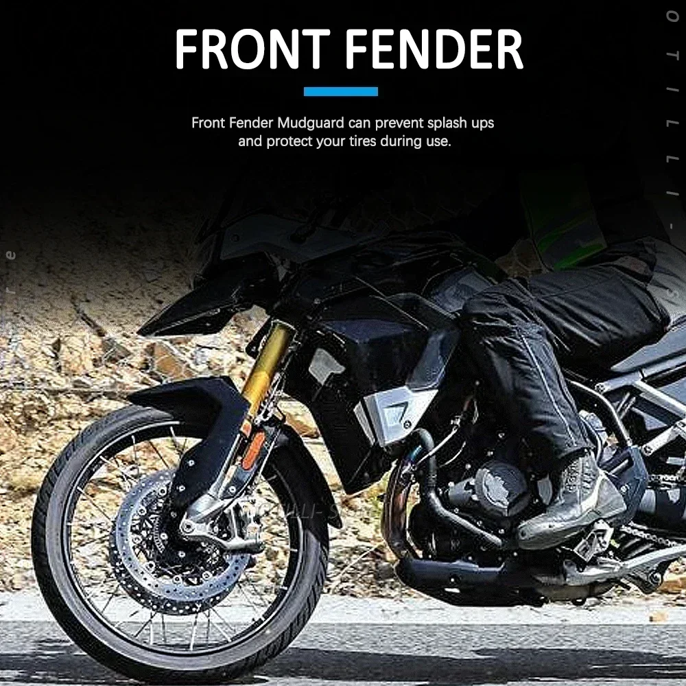 NEW Motorcycle Front Fender Mudguard Rear Extender Extension For Tiger 800 XC ABS 2016 2015 2014 2013 2012 2011