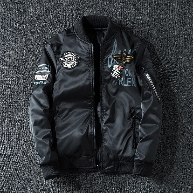 Men's Outerwear Air Force Jacket MA1 Autumn/Winter Trendy Double-sided Lightweight Plus-size Baseball Coat