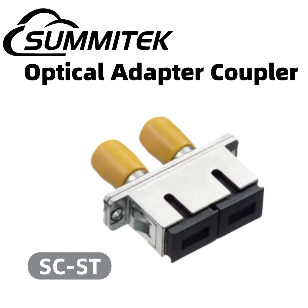 

Summitek Fiber Adaptor SC Female to ST Female Duplex Fiber Optic Hybrid Optical Adapter Coupler